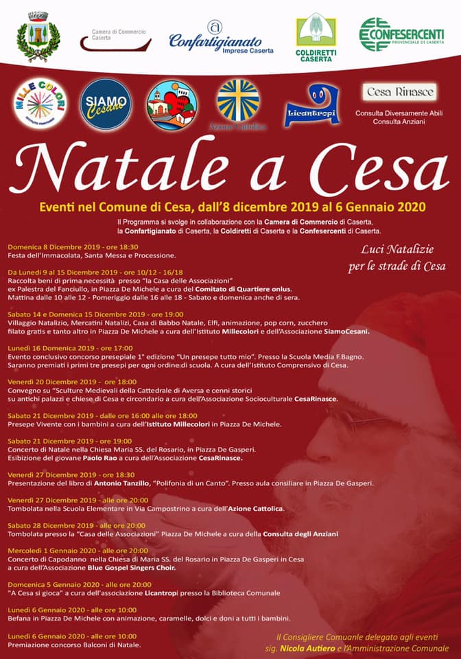 Cesa Presentato Il Cartellone Di Eventi Natalizi Atellanews It