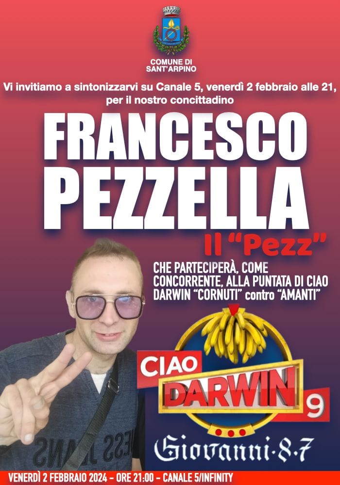 Santarpino Venerd Sera Il Pezz Protagonista Di Ciao Darwin Su